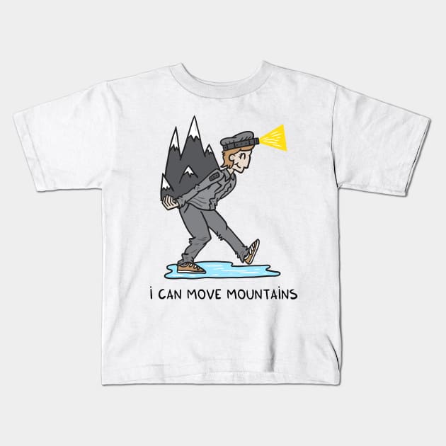 I can move mountains Kids T-Shirt by adrianserghie